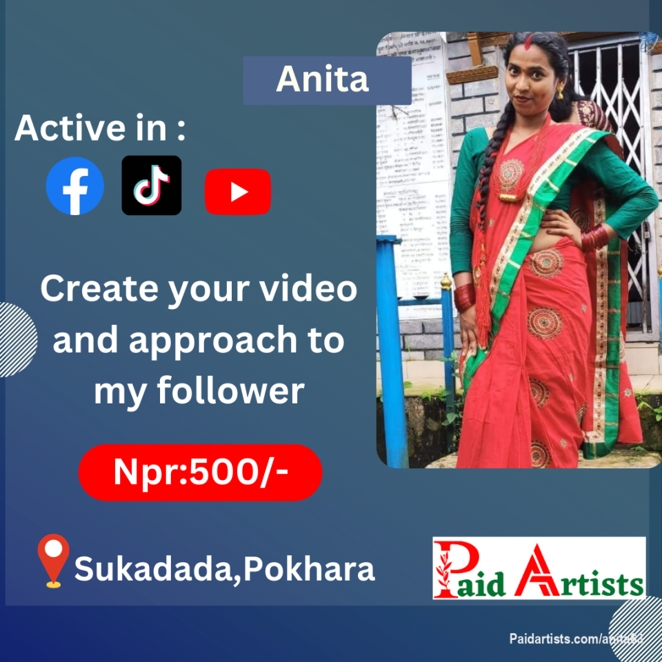 🎥 Video Creation Services by Anita ! 💫

Unlock post at paidartists.com/anita63  with headline "Purchase 500" and message me your content. Let's create captivating videos for your TikTok, Facebook, and YouTube profiles! 📹🌟