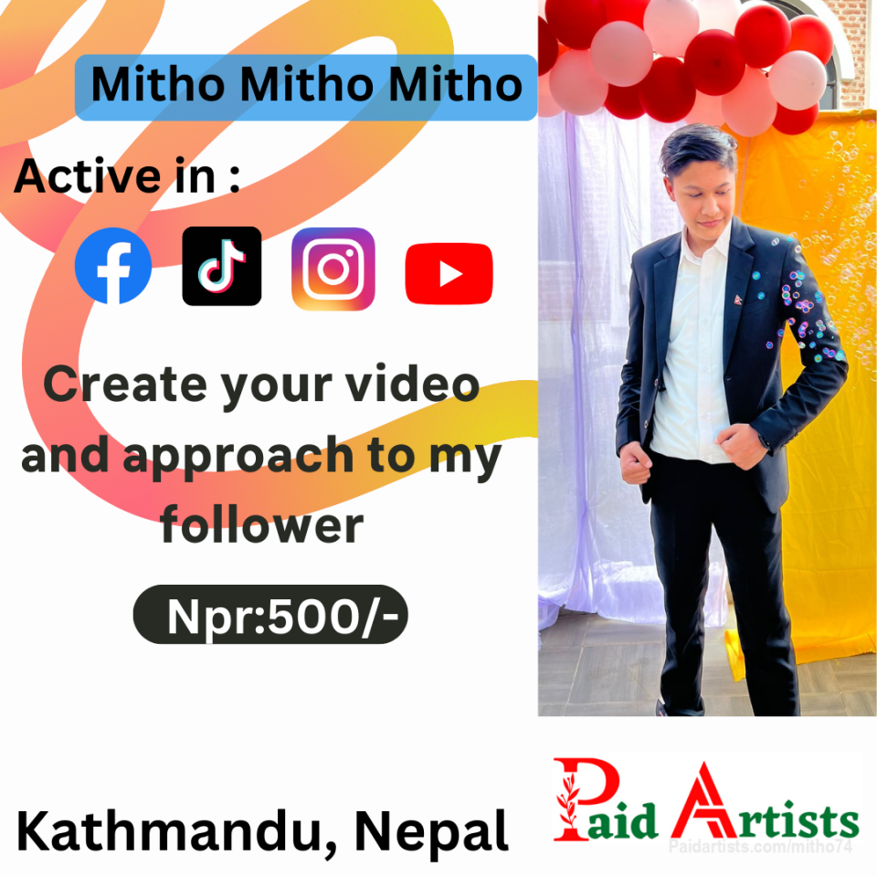 🎥 Video Creation Services by mitho mitho mitho ! 💫

Unlock post at paidartists.com/mitho74 with headline "Purchase 500" and message me your content. Let's create captivating videos for your TikTok, Facebook, and YouTube profiles! 📹🌟