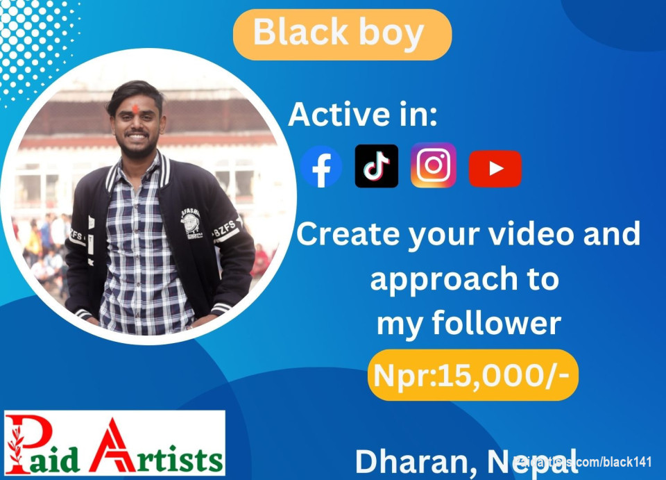 🎥 Video Creation Services by Black boy  ! 💫

Unlock post at paidartists.com/black141  with headline "Purchase 10,000" and message me your content. Let's create captivating videos for your TikTok, Facebook, and YouTube profiles! 📹🌟